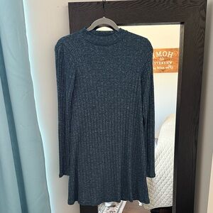 Mossimo Supply Co. Teal Long Sleeve Dress